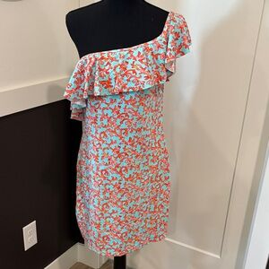 Coral Sleeveless Dress